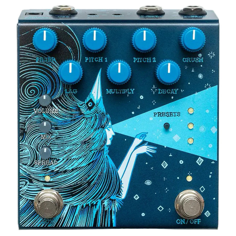 Old Blood Noise Endeavors Dark Star Stereo V3 Reverb and Pitch Shifting Pedal - Blue