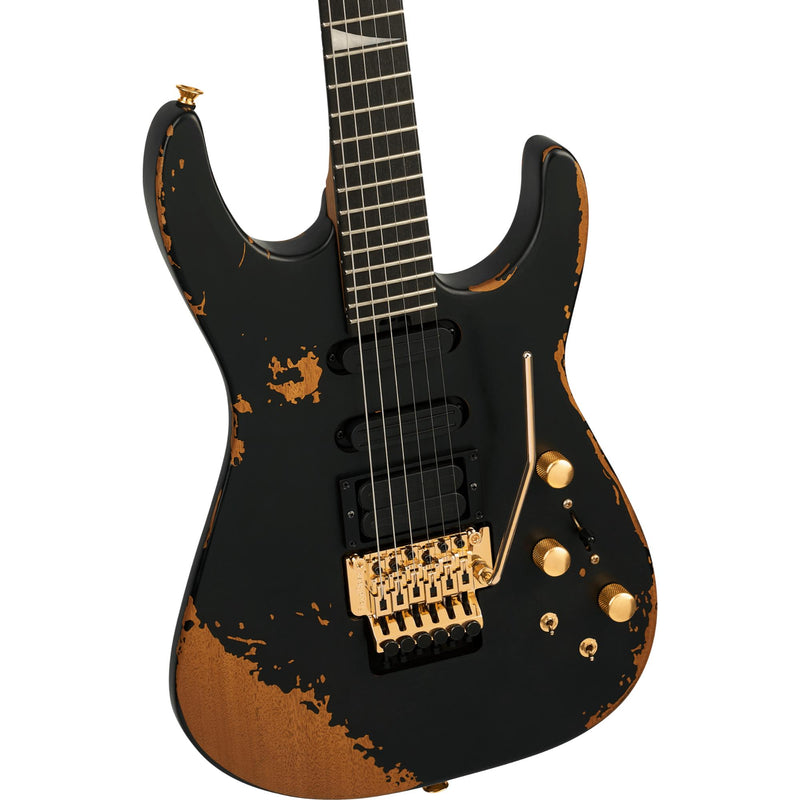 Jackson Pro Series Phil Collen Signature PC1-E Dinky w/ Sustainer & Foam Core Case - Worn Black