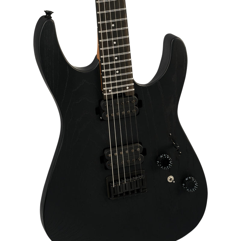 Charvel Pro-Mod Plus Dinky DK24 HH HT EB w/ Seymour Duncan Pickups & Gig Bag - Black Ash