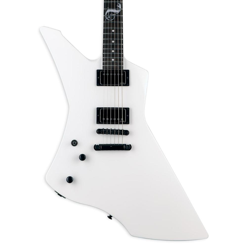 ESP LTD James Hetfield Signature Snakebyte Left-Handed Guitar w/ EMG JH Set Pickups & Hardshell Case - Snow White