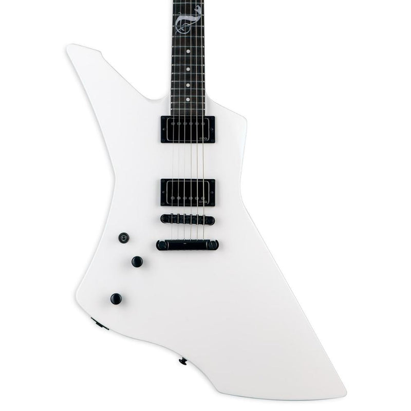 ESP LTD James Hetfield Signature Snakebyte Left-Handed Guitar w/ EMG JH Set Pickups & Hardshell Case - Snow White