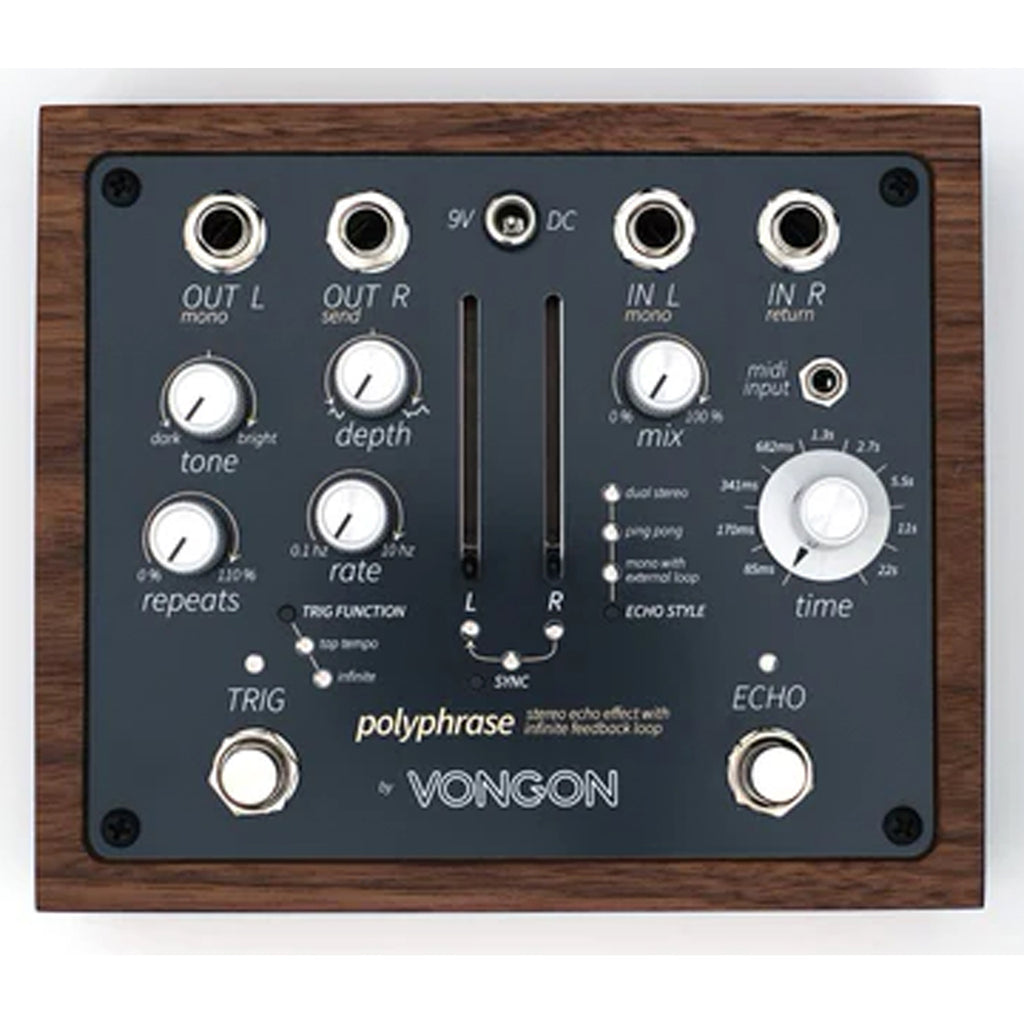 VONGON Polyphrase Stereo Echo Pedal