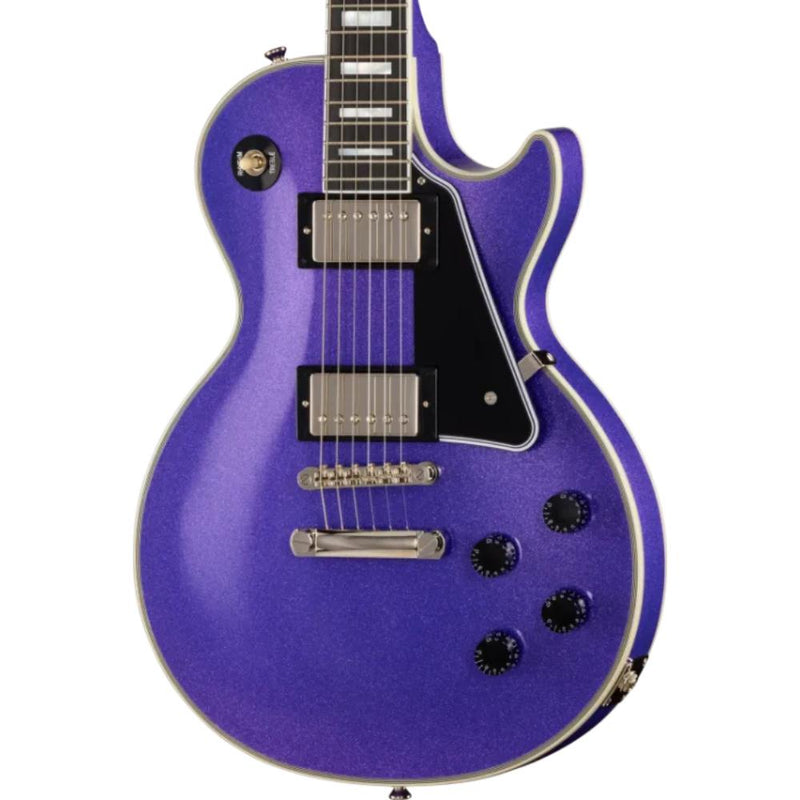 Epiphone Inspired by Gibson Custom Les Paul Custom Guitar w/ Hardshell Case - Amethyst Sparkle