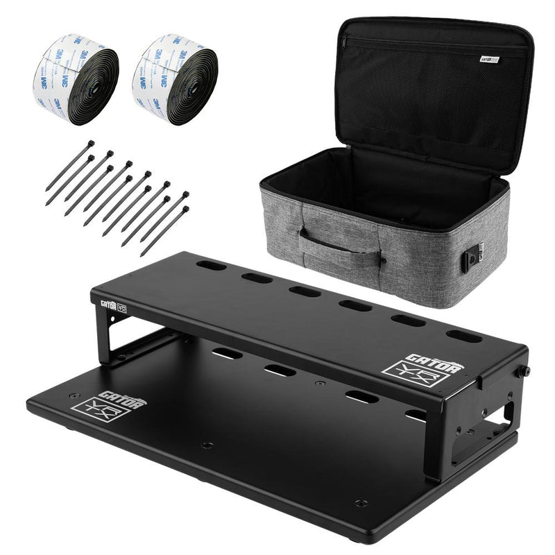 Gator GV-TL1710R1-GB Vertex Travel Lite 17 x 10 Pedalboard and Riser