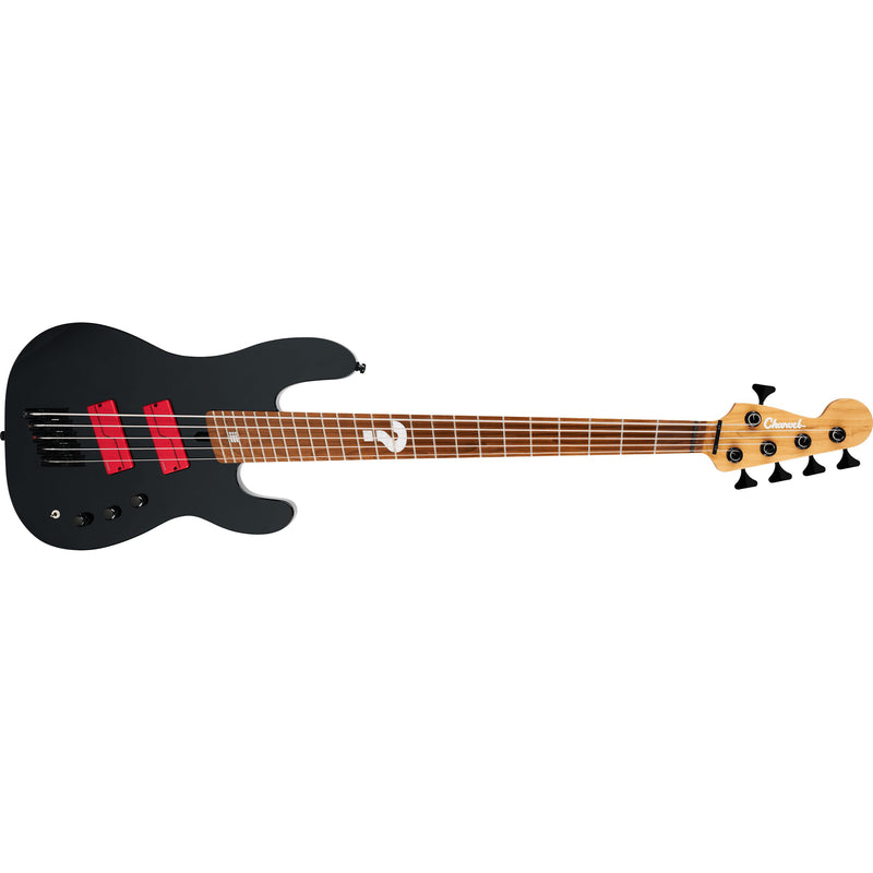 Charvel Sleep Token iii Signature Pro-Mod San Dimas Bass V w/Caramelized Maple Fingerboard - Black