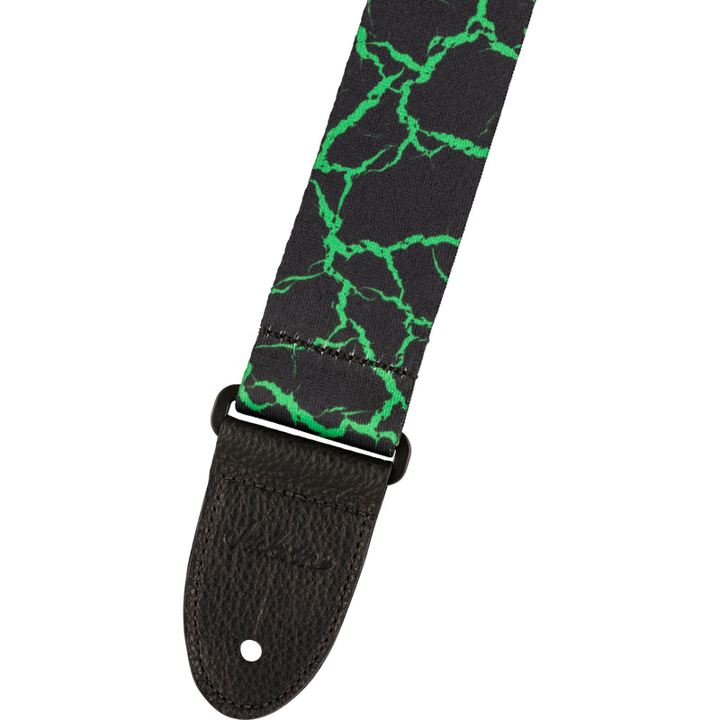 Jackson 2" Poly Guitar Strap - Green Crackle