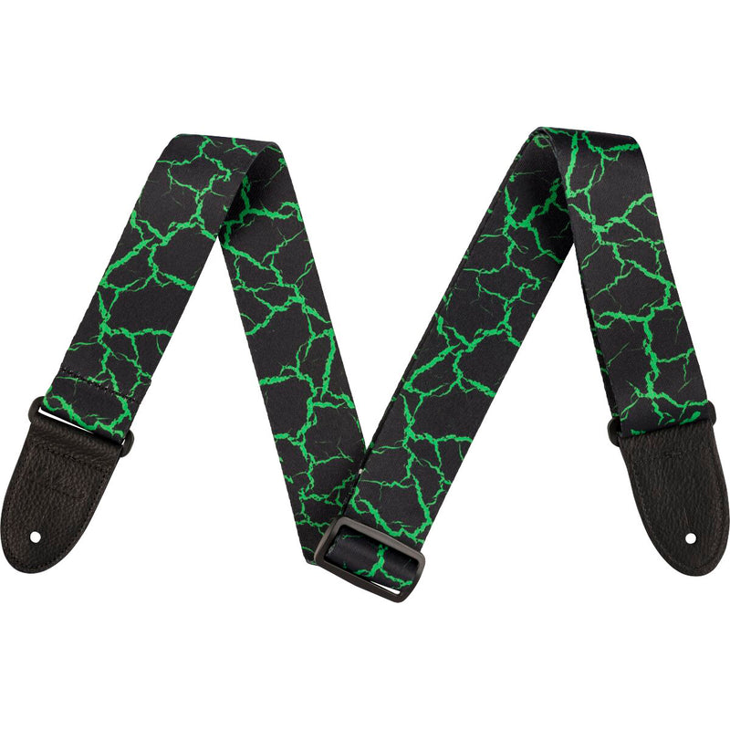 Jackson 2" Poly Guitar Strap - Green Crackle