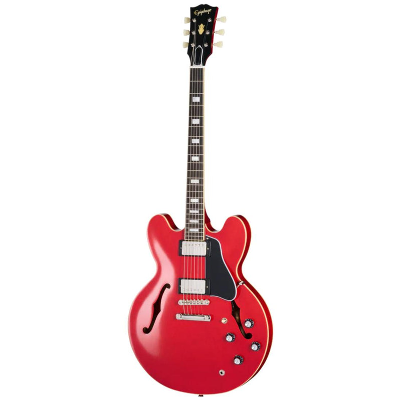Epiphone 1962 ES-335 Reissue Inspired by Gibson Custom Semi-Hollow Guitar w/ Hardshell Case - Sixties Cherry