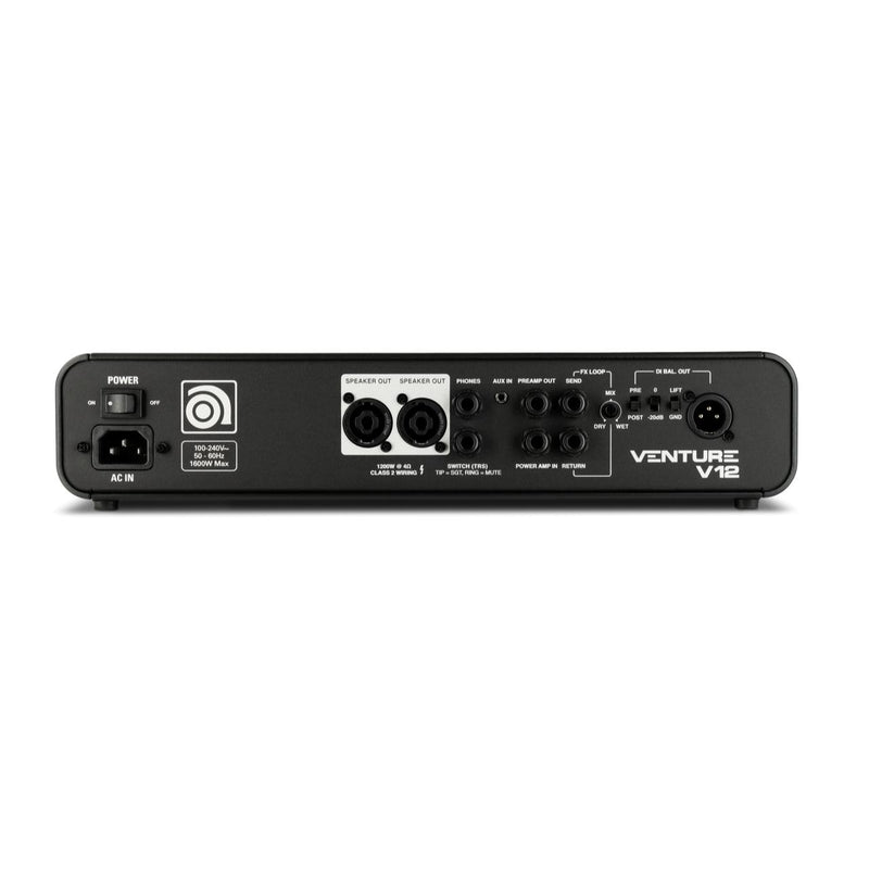 Ampeg Venture V12 1200 Watt Solid State Bass Amplifier Head