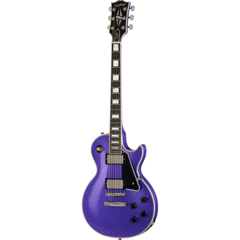 Epiphone Inspired by Gibson Custom Les Paul Custom Guitar w/ Hardshell Case - Amethyst Sparkle