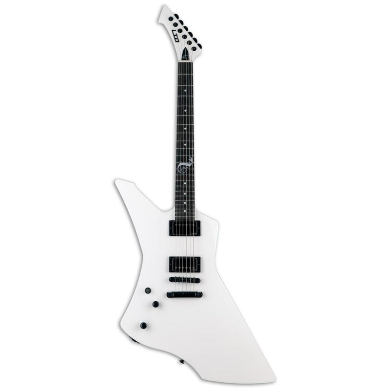 ESP LTD James Hetfield Signature Snakebyte Left-Handed Guitar w/ EMG JH Set Pickups & Hardshell Case - Snow White
