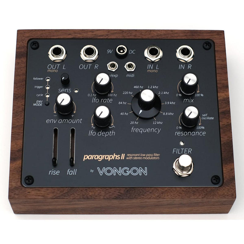 VONGON Paragraphs II Resonant Low Pass Filter Pedal