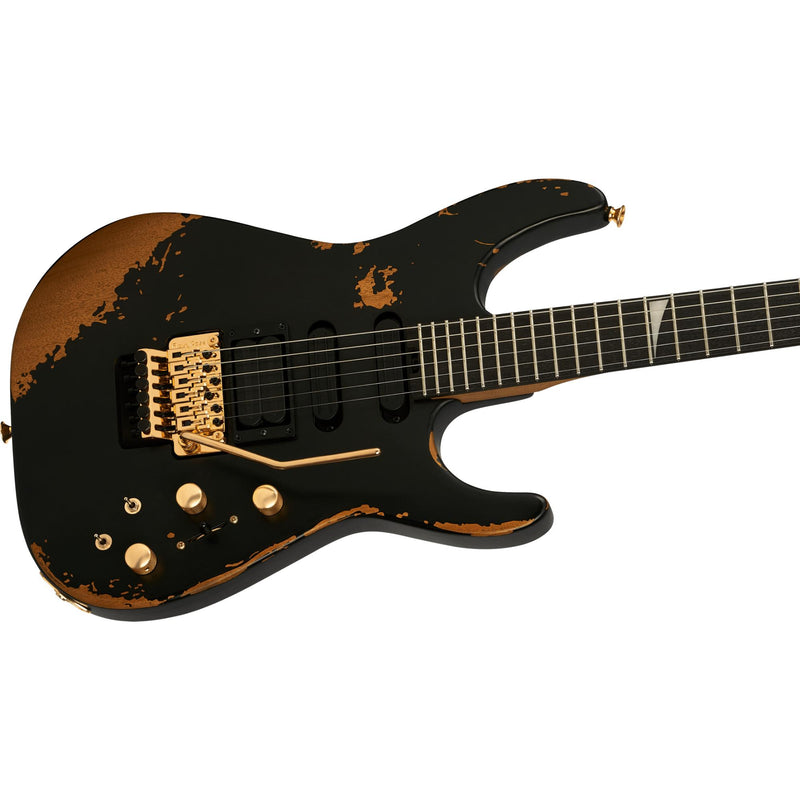 Jackson Pro Series Phil Collen Signature PC1-E Dinky w/ Sustainer & Foam Core Case - Worn Black