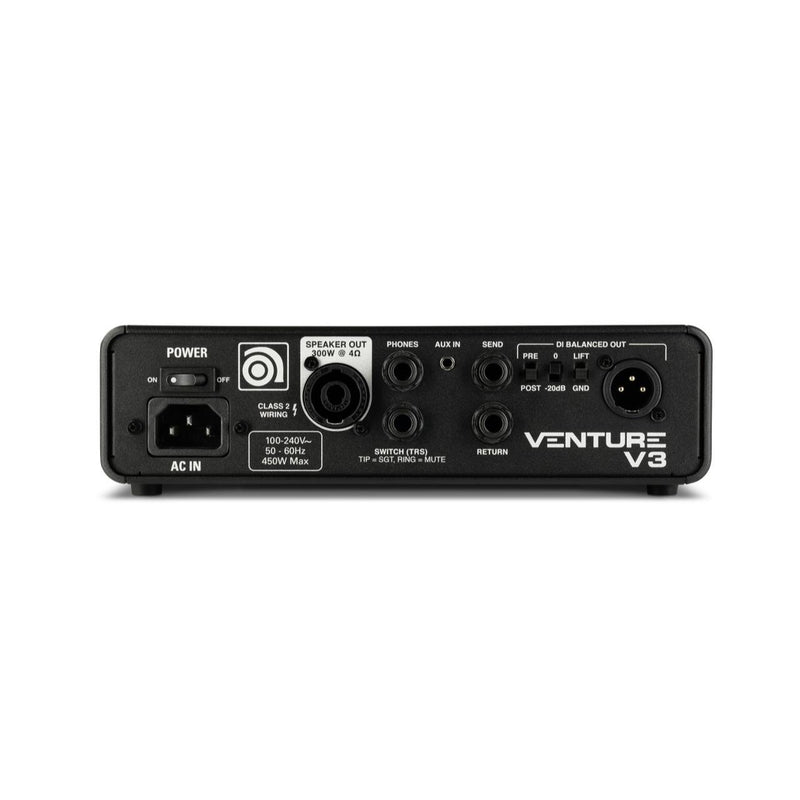 Ampeg Venture V3 300 Watt Solid State Bass Amplifier Head