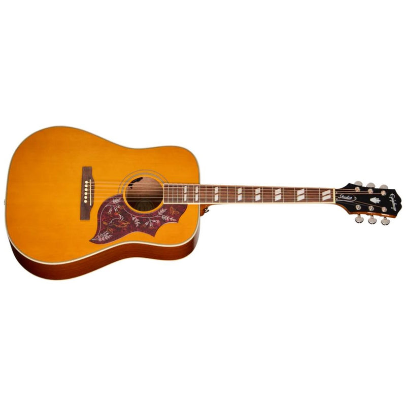 Epiphone Hummingbird Studio Acoustic-Electric Guitar w/ Gig Bag - Antique Natural