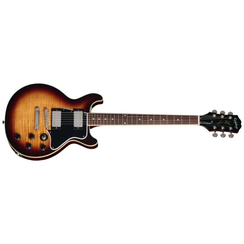 Epiphone Les Paul Special Double Cut Figured Guitar w/ Humbucker Pickups & Gig Bag - Bourbon Burst