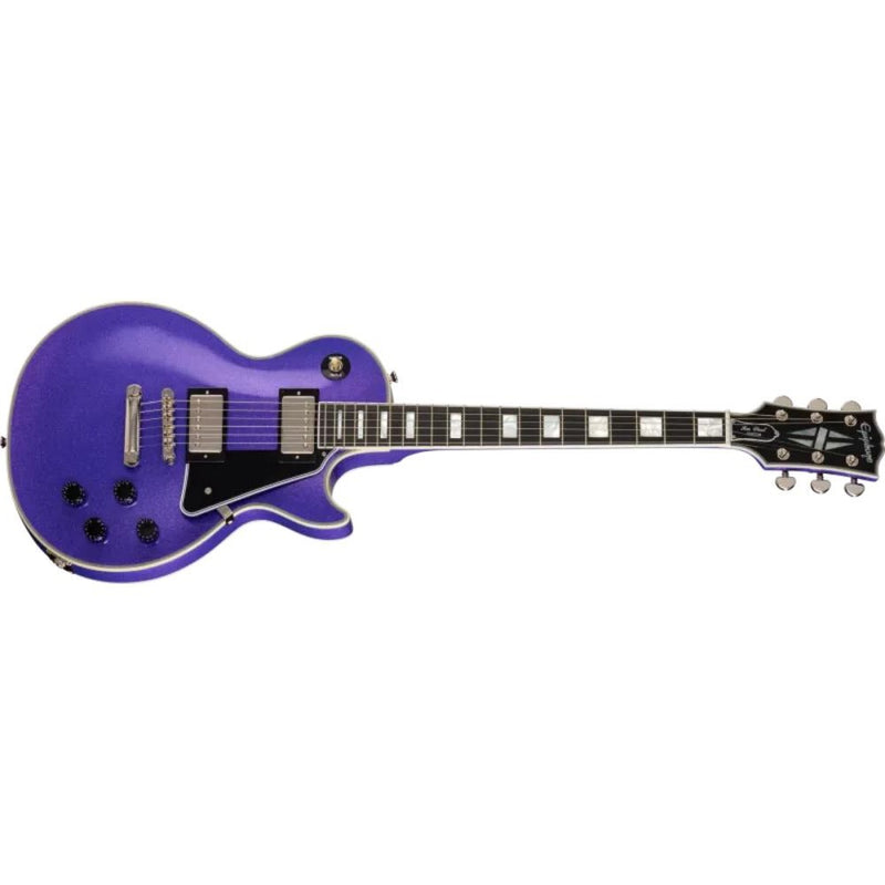 Epiphone Inspired by Gibson Custom Les Paul Custom Guitar w/ Hardshell Case - Amethyst Sparkle