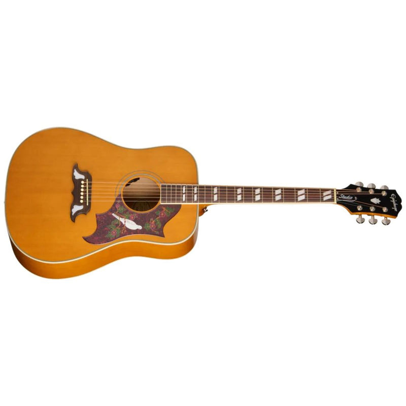 Epiphone Dove Studio Acoustic-Electric Guitar w/ Gig Bag - Antique Natural