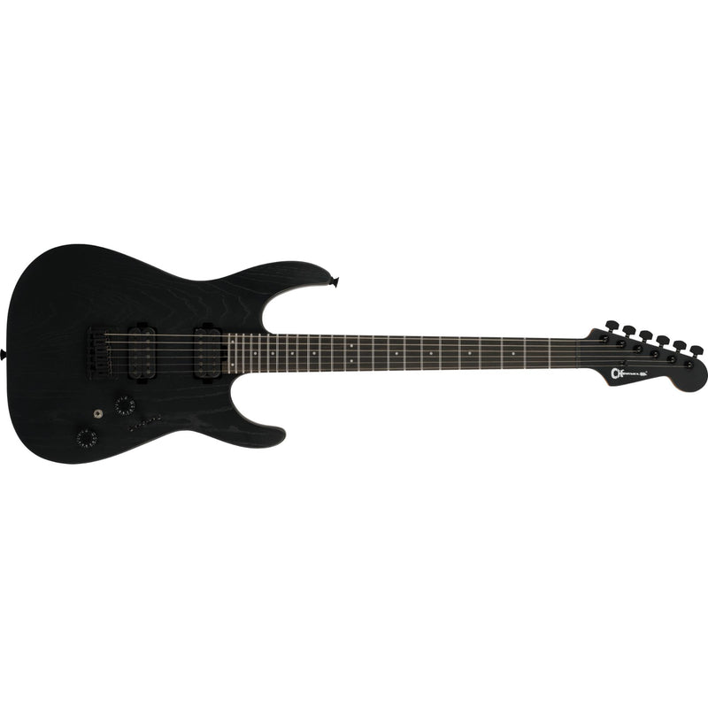 Charvel Pro-Mod Plus Dinky DK24 HH HT EB w/ Seymour Duncan Pickups & Gig Bag - Black Ash