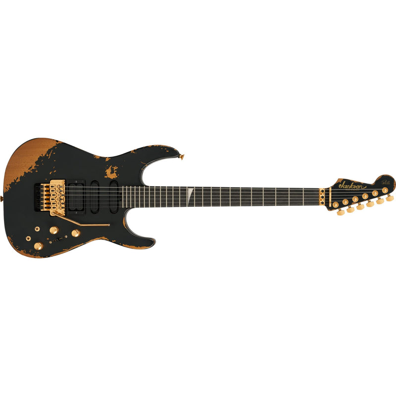 Jackson Pro Series Phil Collen Signature PC1-E Dinky w/ Sustainer & Foam Core Case - Worn Black