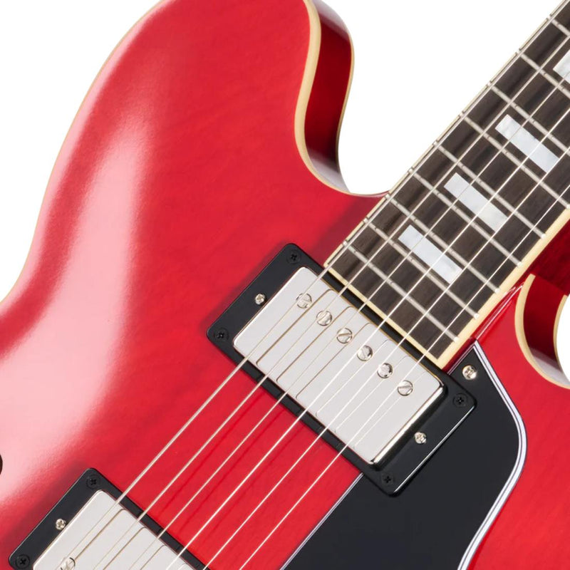 Epiphone 1962 ES-335 Reissue Inspired by Gibson Custom Semi-Hollow Guitar w/ Hardshell Case - Sixties Cherry