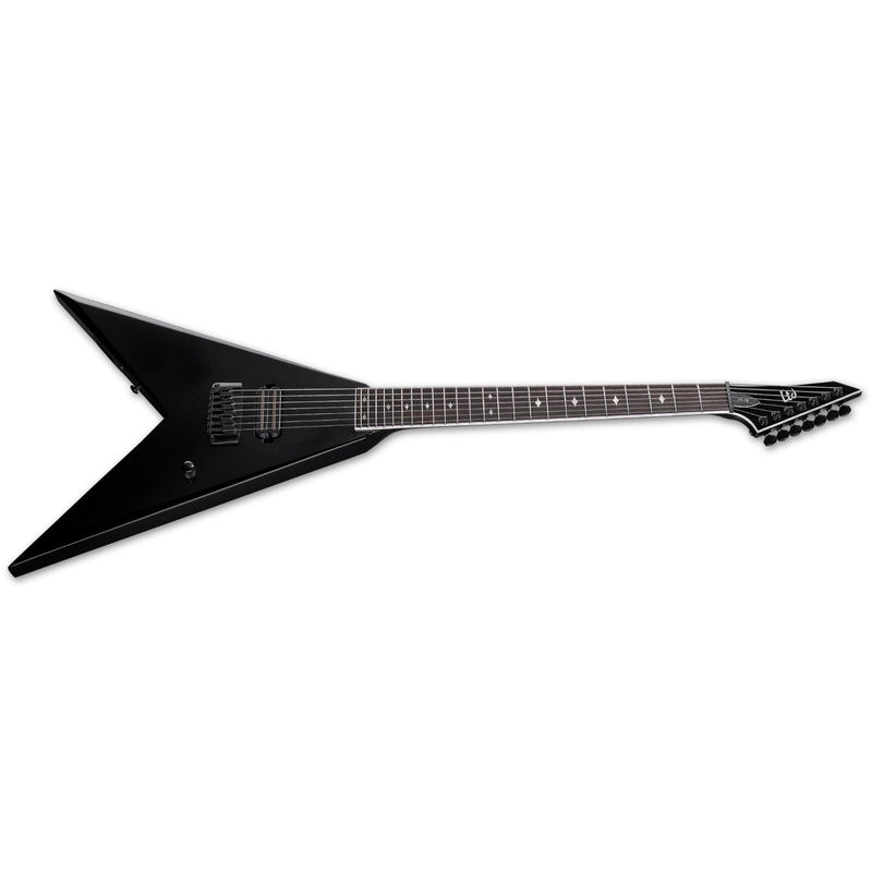 LTD JS-7 Jack Simmons Signature 7-string Baritone Guitar w/ Hardshell Case - Black