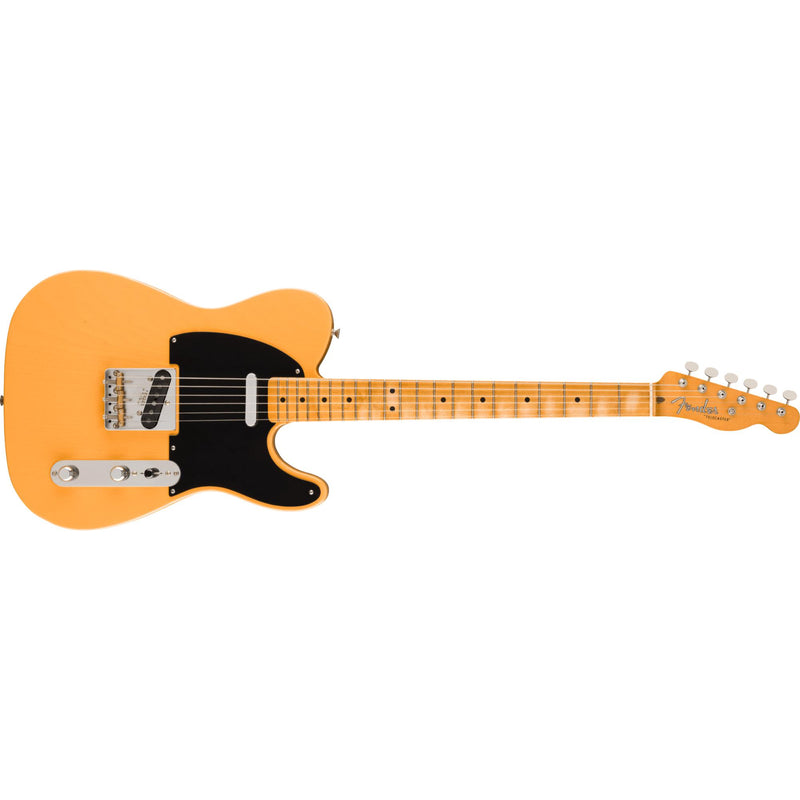 Fender 75th Anniversary Vintera Road Worn 1951 Telecaster Guitar w/ Hardshell Case - Butterscotch Blonde