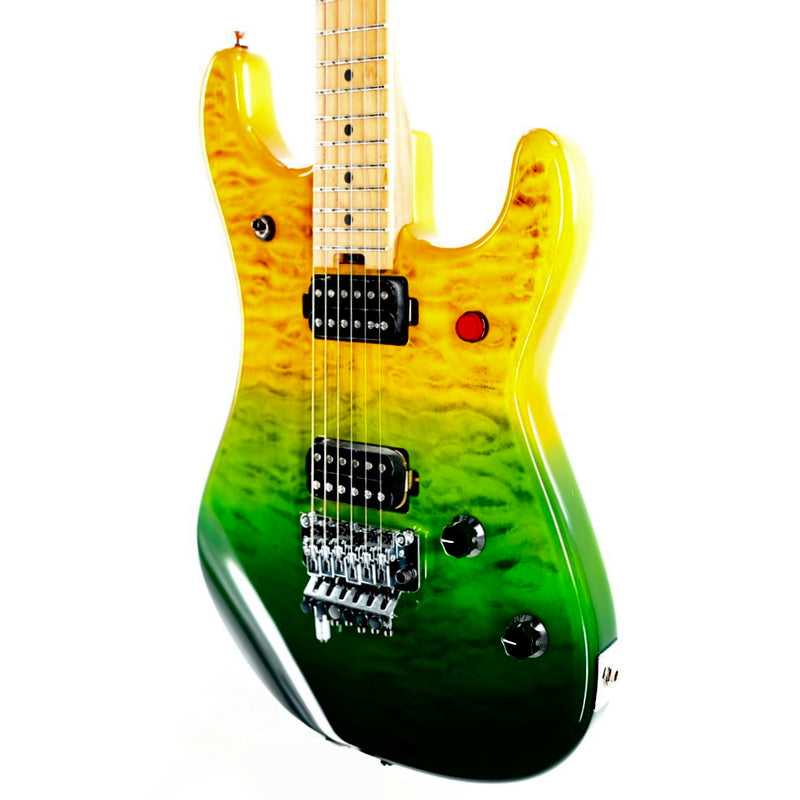 EVH 5150 Series DX Deluxe QM Baked Maple Neck Guitar w/ Gig Bag - Limeade Zest