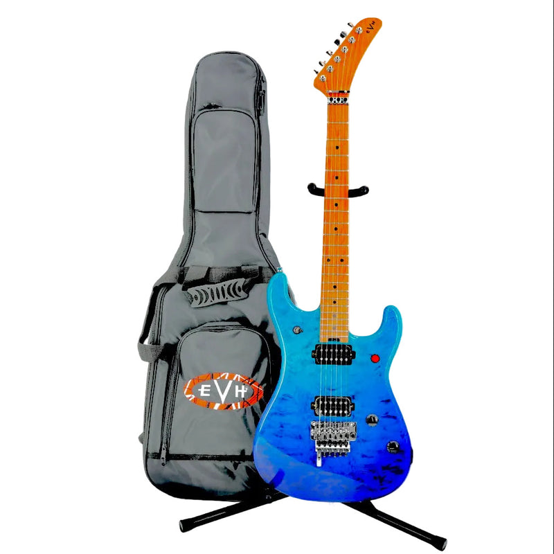 EVH 5150 Series DX Deluxe QM Baked Maple Neck Guitar w/ Gig Bag - Pacific Drift