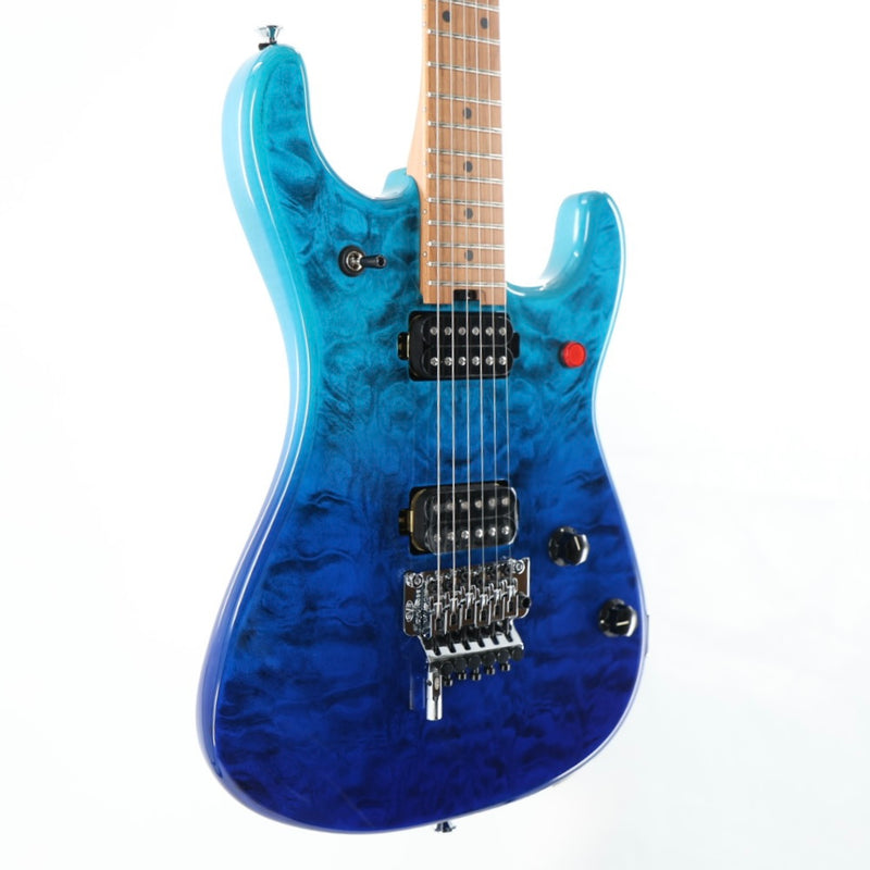 EVH 5150 Series DX Deluxe QM Baked Maple Neck Guitar w/ Gig Bag - Pacific Drift