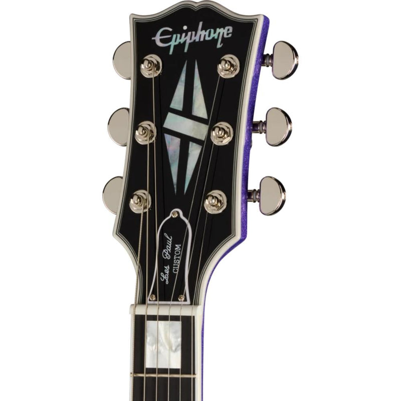 Epiphone Inspired by Gibson Custom Les Paul Custom Guitar w/ Hardshell Case - Amethyst Sparkle