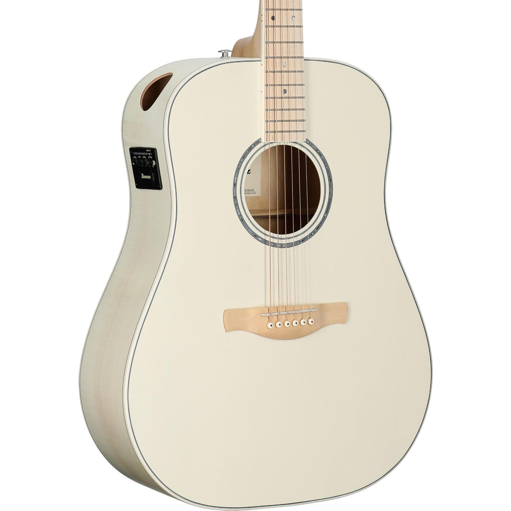 Ibanez AAD77M1E Acoustic-Electric Guitar - Open Pore Antique White
