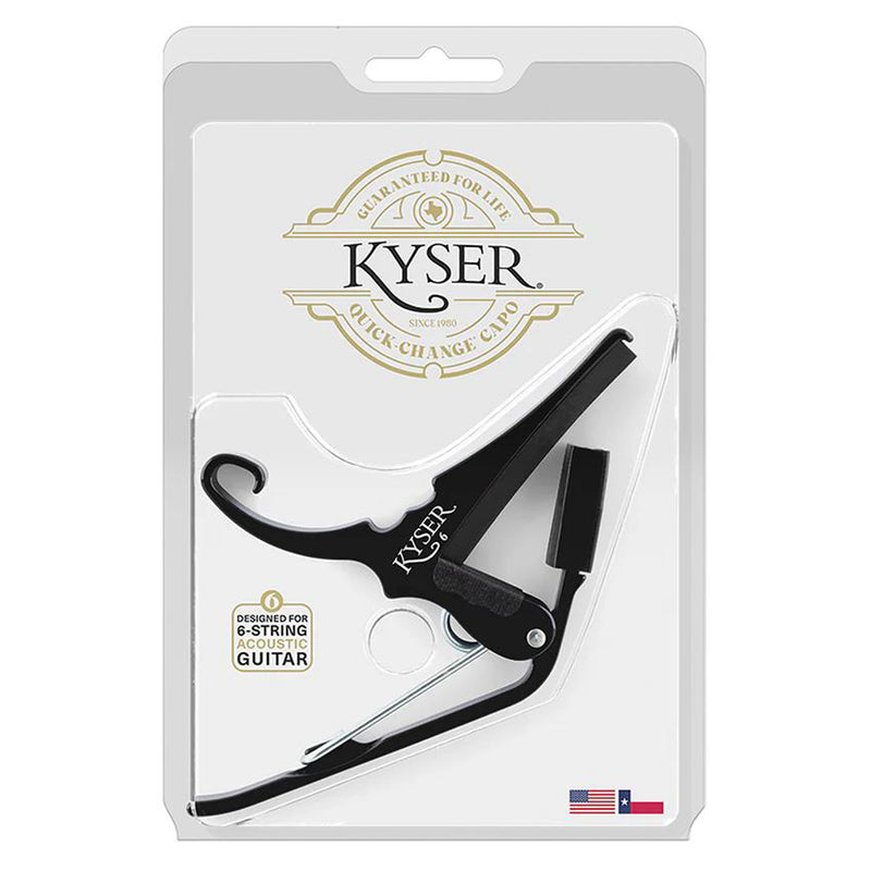 Kyser Quick-Change 6-String Guitar Capo - Black