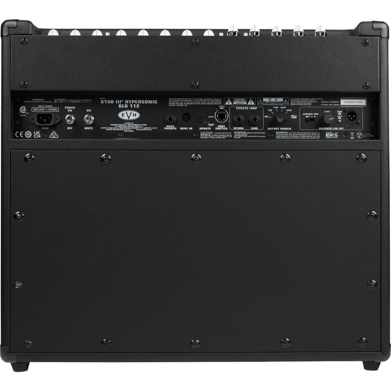 EVH 5150III Hypersonic 6L6 50 Watt 1x12" Guitar Amplifier Combo - Black