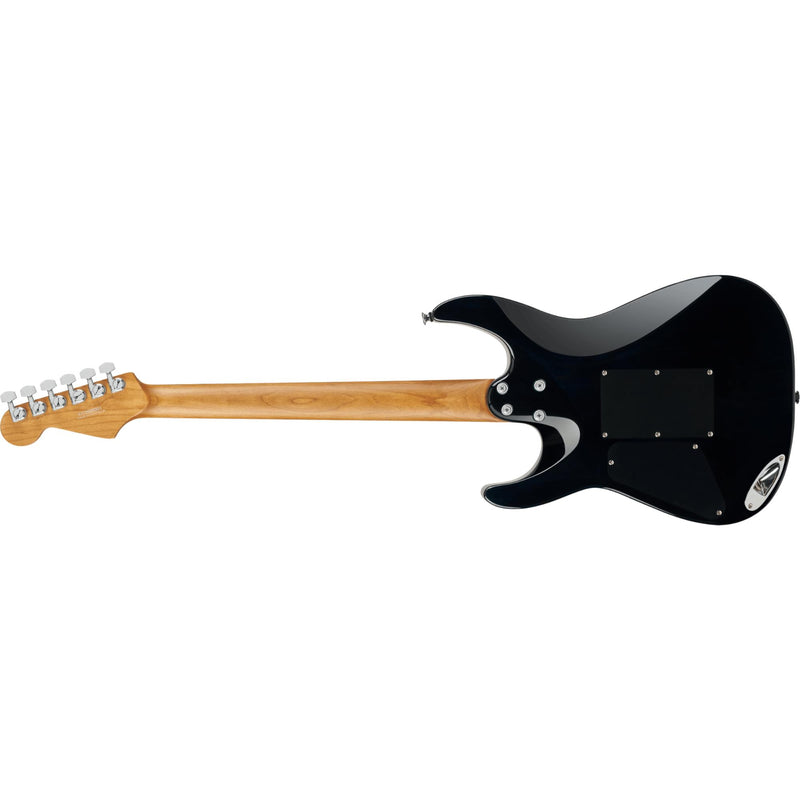 Charvel Pro-Mod Plus Dinky DK24 HSS 2PT EB QM Guitar w/ Seymour Duncan Pickups & Gig Bag - Blue Curacao