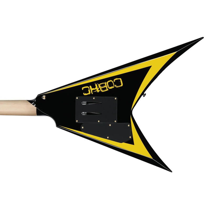 ESP LTD Alexi Laiho Signature 20th Anniversary Arrowhead Guitar w/ EMG Pickup & Hardshell Case - Black with Yellow Bevels