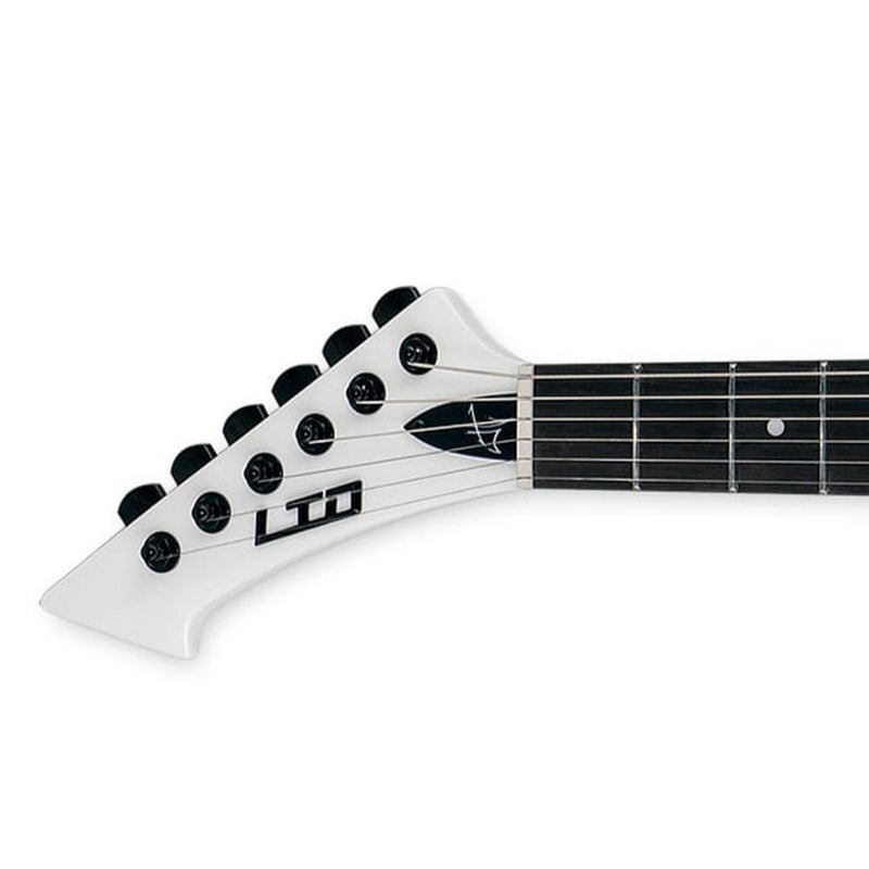 ESP LTD James Hetfield Signature Snakebyte Left-Handed Guitar w/ EMG JH Set Pickups & Hardshell Case - Snow White