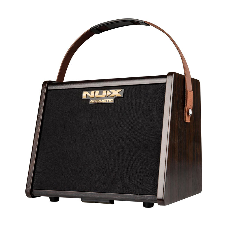 NUX AC-25 Stageman 25 Watt 1 x 6.5" 2 Channel Rechargable Modeling Acoustic Amp w/ Bluetooth