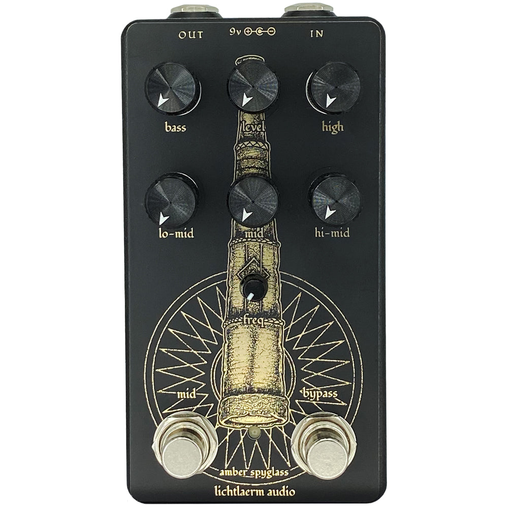 Lichtlaerm Audio Amber Spyglass Studio Grade Hybrid EQ Pedal