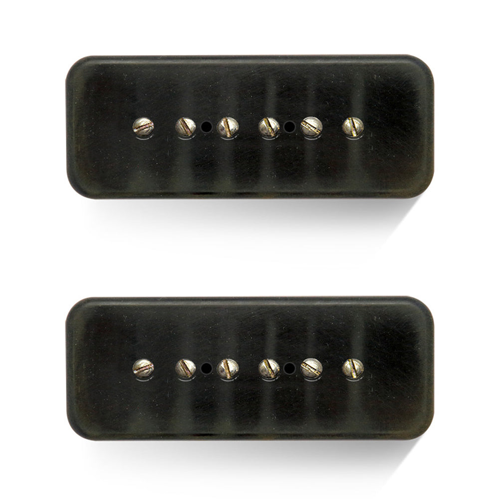 Bare Knuckle Nantucket 90 P90 Pickup Set with Aged Black Soapbar Covers