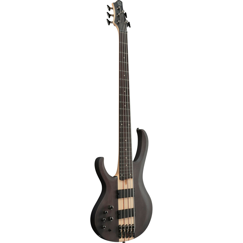 Ibanez Left-Handed BTB605 BTB Standard 5-String Bass - Transparent Gray Flat