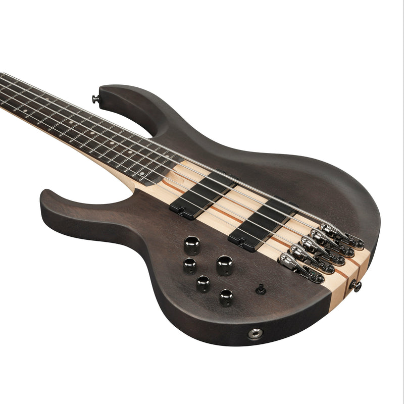 Ibanez Left-Handed BTB605 BTB Standard 5-String Bass - Transparent Gray Flat