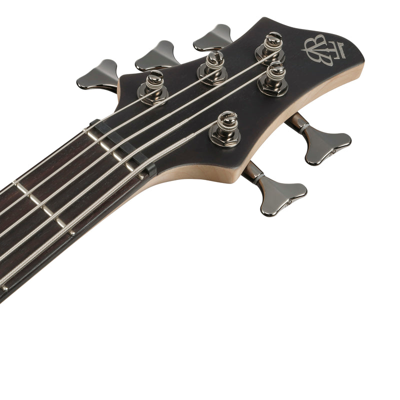 Ibanez Left-Handed BTB605 BTB Standard 5-String Bass - Transparent Gray Flat