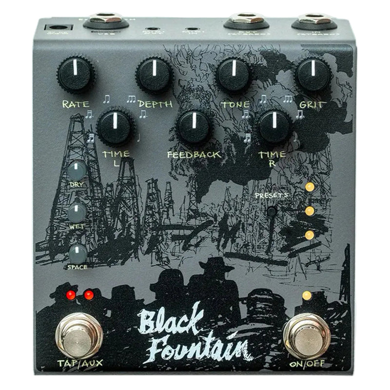 Old Blood Noise Endeavors Black Fountain Stereo Oil Can Delay - Slate
