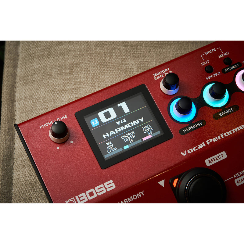 Boss VE-22 Vocal Perfromer Vocal Harmonizer Effects and Looper Pedal