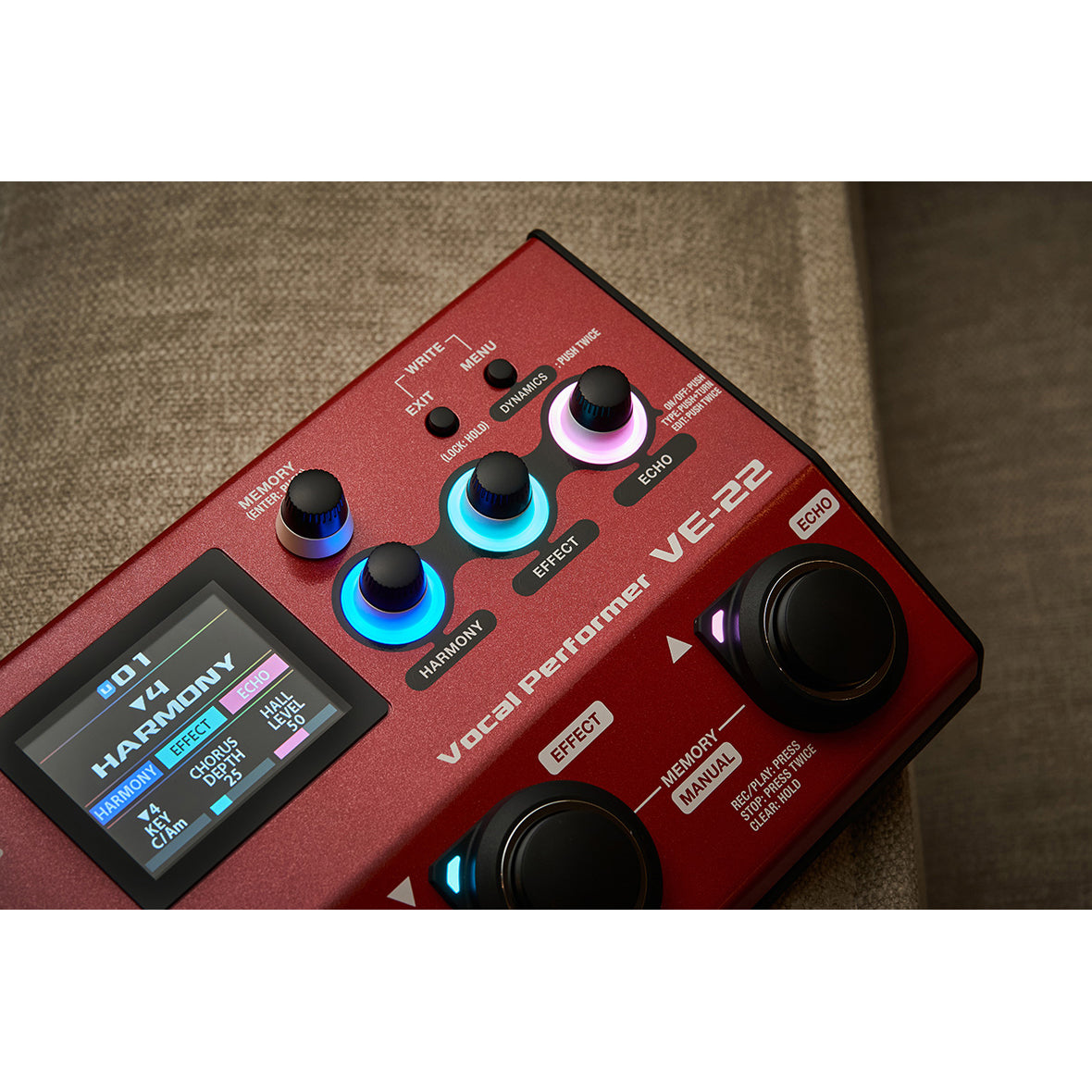 vocal loop pedal Boss VE-22 Vocal Perfromer Vocal Harmonizer Effects and Looper Pedal New