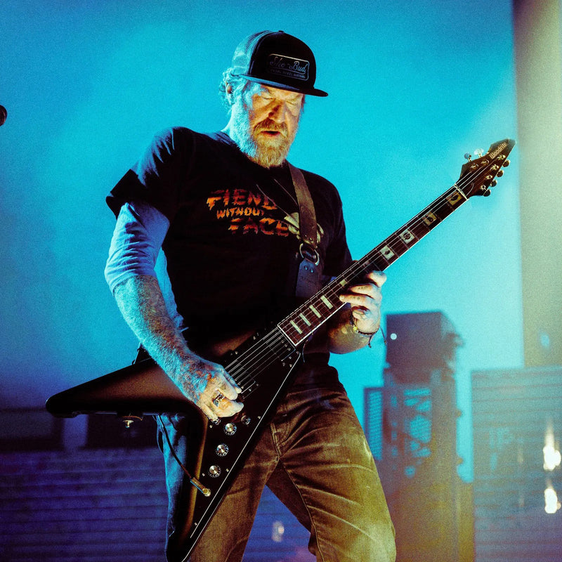 Woodrite Vagabond "Dirty B" Brent Hinds Signature Guitar w/ Hardshell Case - Sliverburst