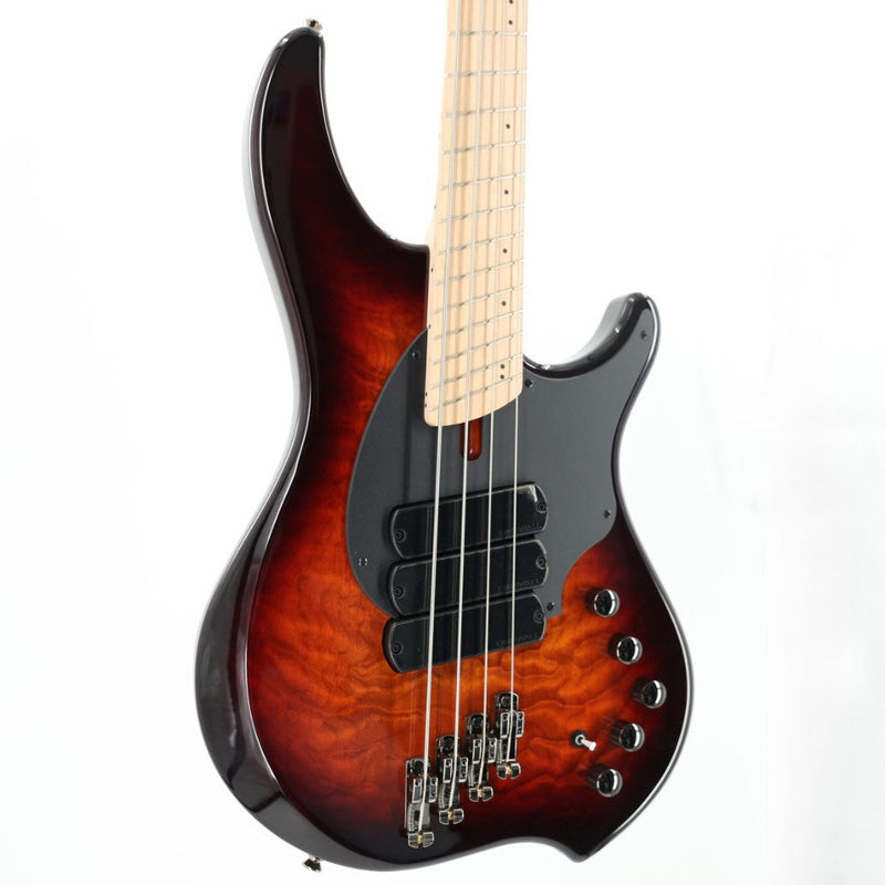 Dingwall Combustion 3X 4-String Multi-Scale Bass - 3-Pickup Quilt Top Vintageburst w/Maple Fretboard