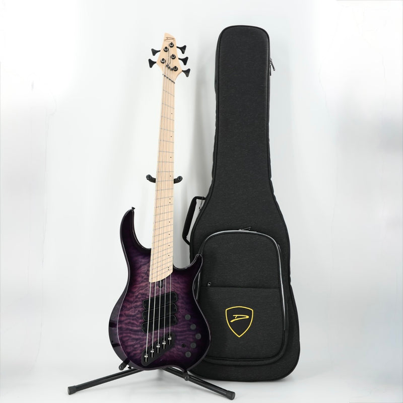 Dingwall Combustion 3X 5-String Multi-Scale Bass - 3-Pickup Quilt Top Ultra Violet w/Maple Fretboard
