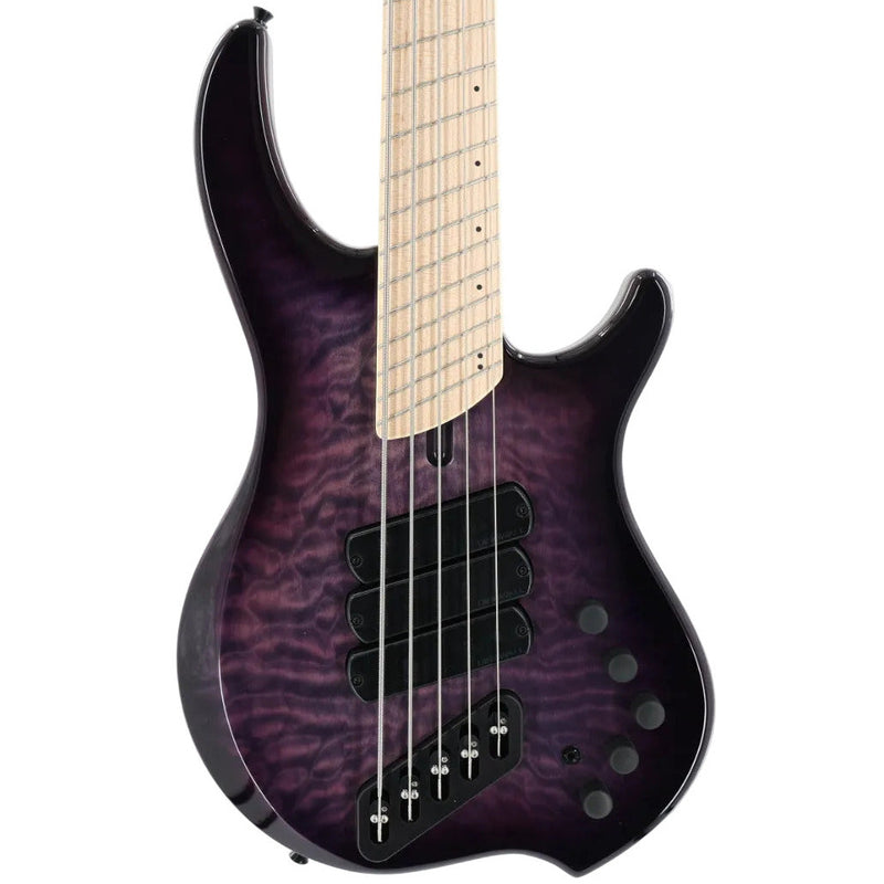 Dingwall Combustion 3X 5-String Multi-Scale Bass - 3-Pickup Quilt Top Ultra Violet w/Maple Fretboard
